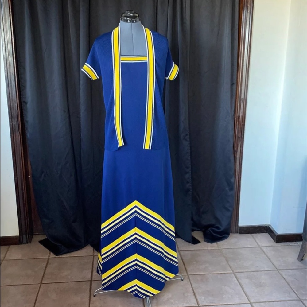 Vintage Alfred Shaheen Maxi Set sz M/L